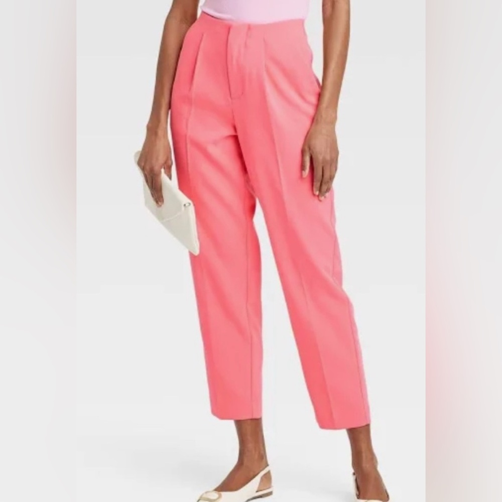 A New Day Coral Tapered Leg Pants - NWT - Size 8